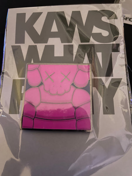 KAWS “What Party” Square Pin