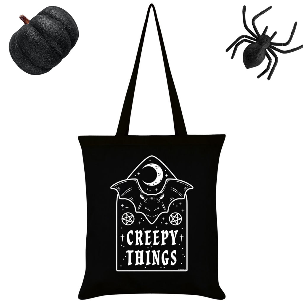 Nightmare Realm Daily Tote Bag, Gothic Designer Work Tote