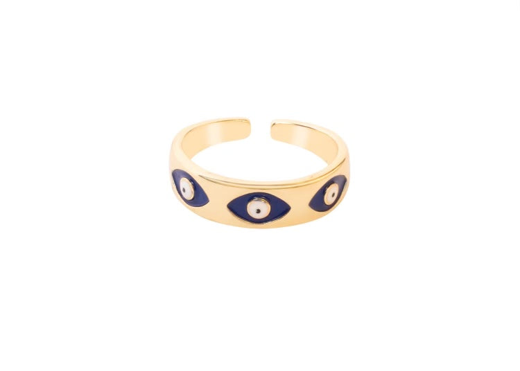 Ring Evil Eye Talisman Trend Howlite 925 Sterling Silver by Elli Jewelry  Online | THE ICONIC | Australia