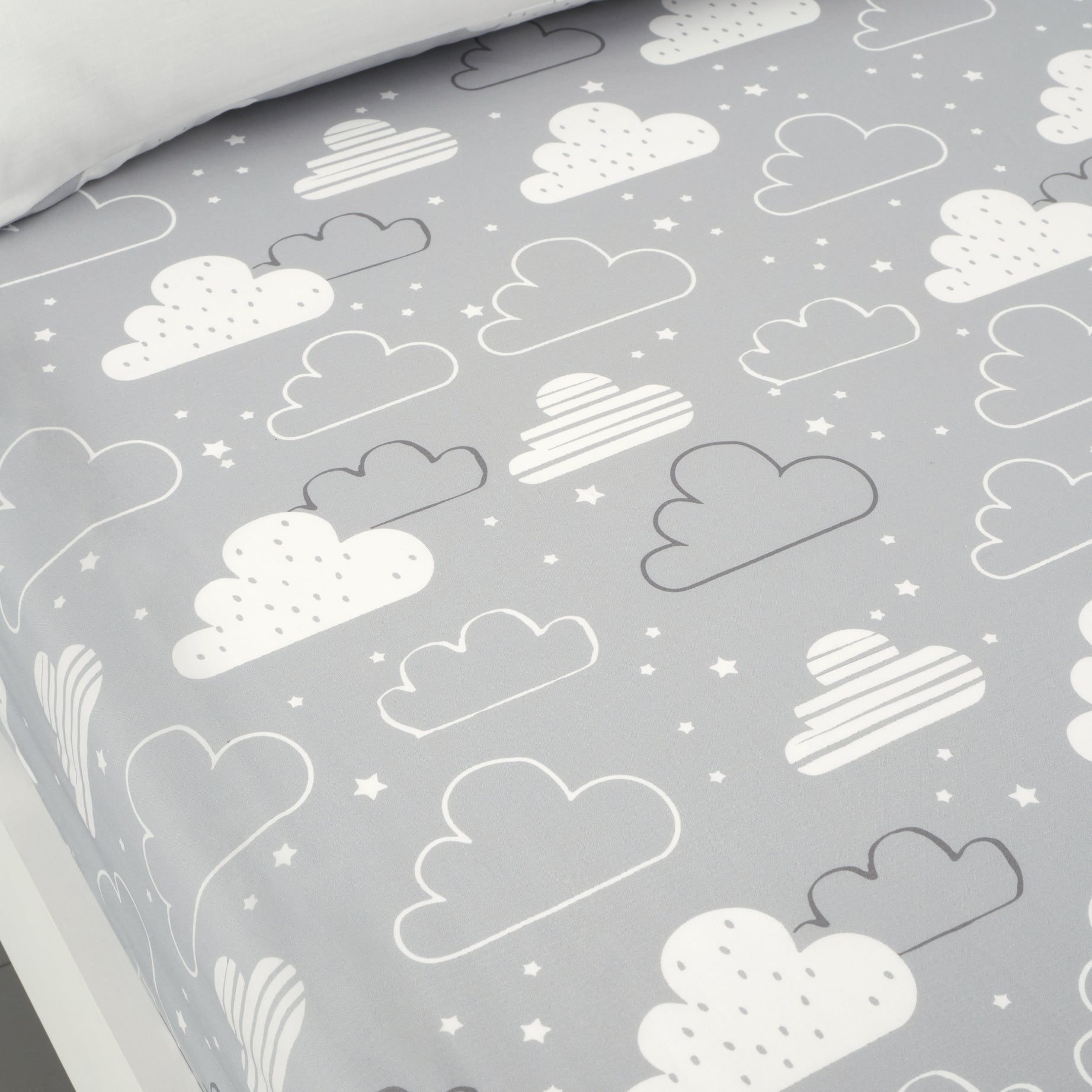 Cosatto Cosatto Fairy Clouds 100% Cotton Fitted Sheet Twin Pack White | Cot