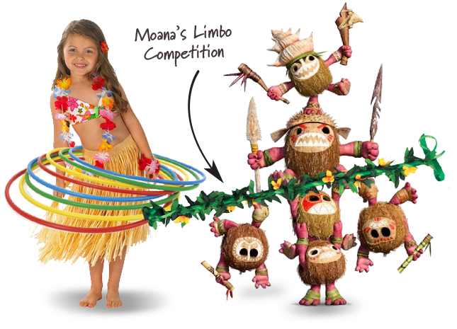 Moana Limbo and Hula Hoops