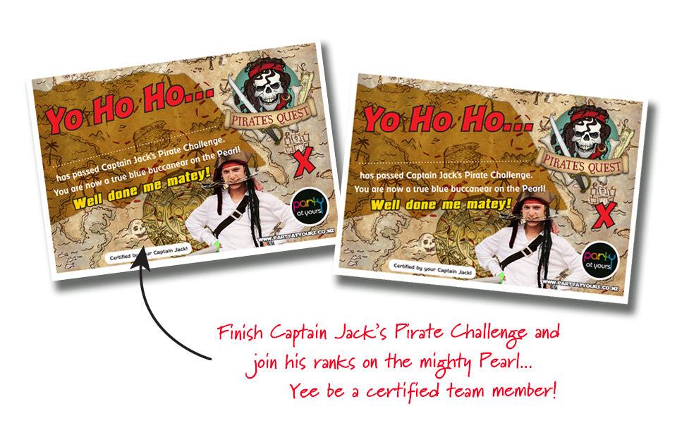 pirate certificates