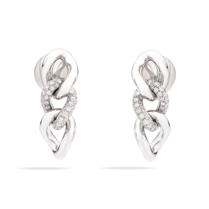 NEW! Pomellato - Catene - Earrings, 18k White Gold with Diamonds – AF ...