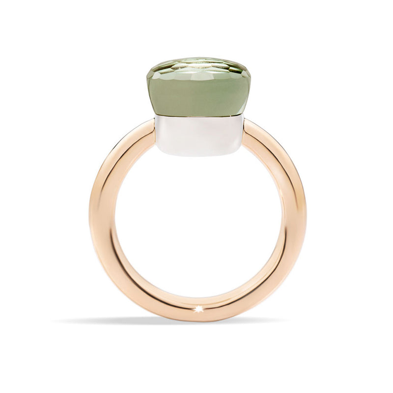 Pomellato - Nudo Classic - Stackable Ring with Prasiolite, 18k Rose an ...