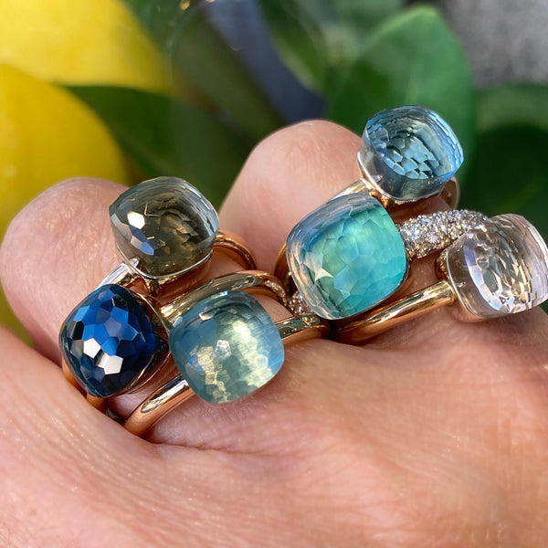 Pomellato - Nudo Classic - Stackable Ring, London Blue Topaz and Turqu – AF  Jewelers