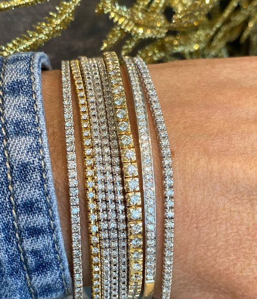 all diamond bracelets