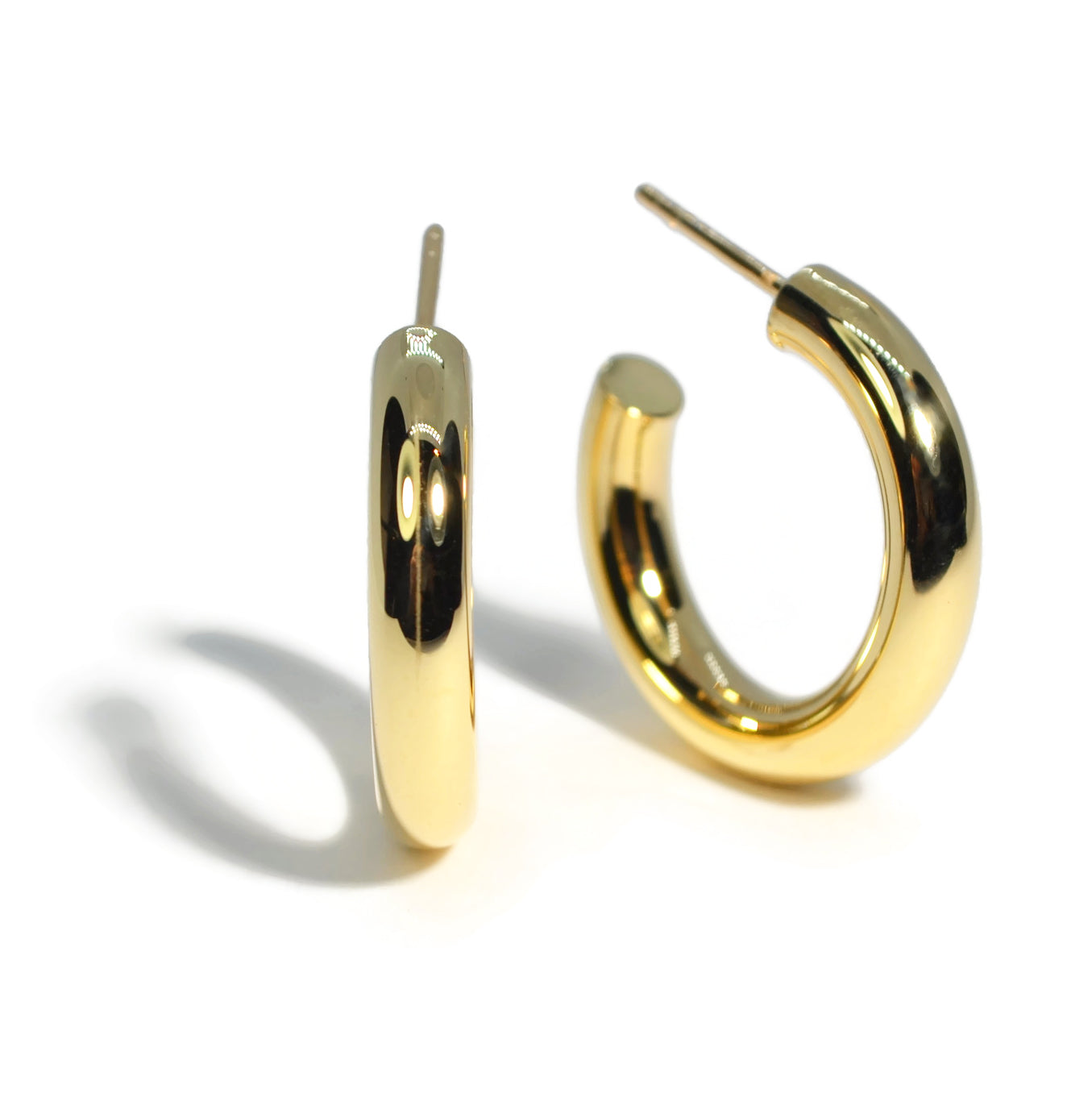 AFJ Gold Collection - Small Hoop Earrings, Yellow Gold – AF Jewelers