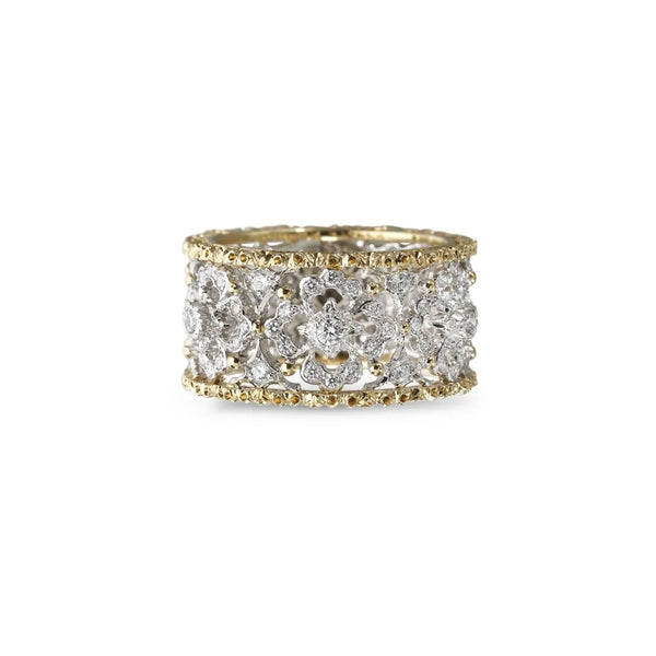 Buccellati Étoilée Eternelle 18-karat White And Yellow Gold Diamond Ring in  Metallic