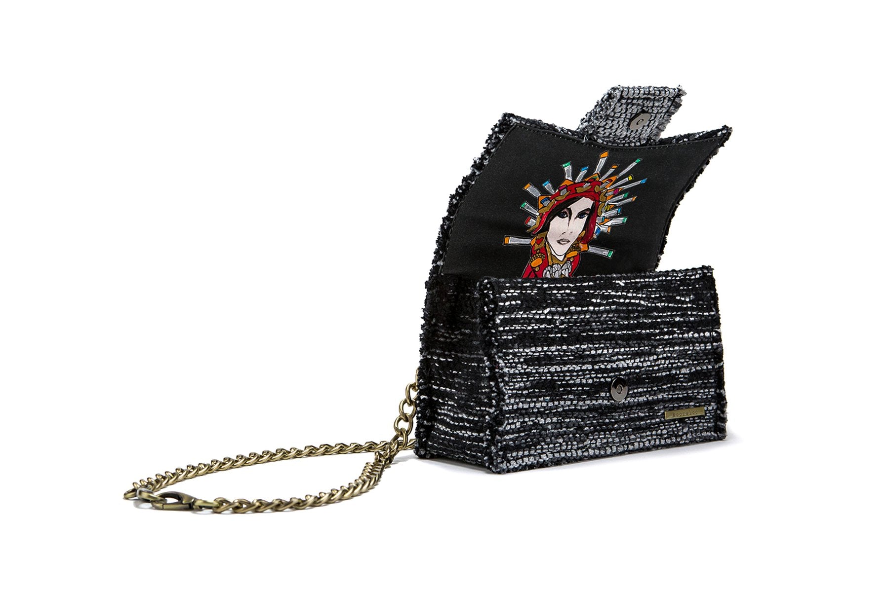 Kooreloo - Fabric Shoulder Bag - Athena Black