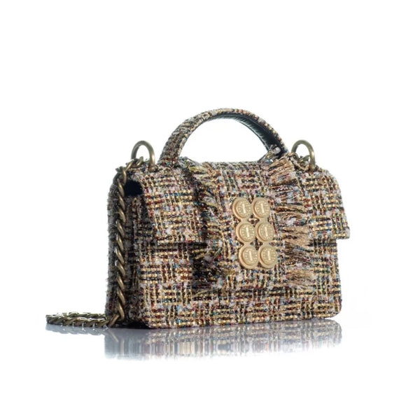 Kooreloo - Tweed Diana Book Tote - Greyfruit