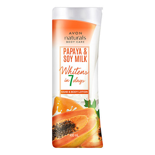 Naturals Papaya And Soy Milk Hbl 400ml Avon Shop