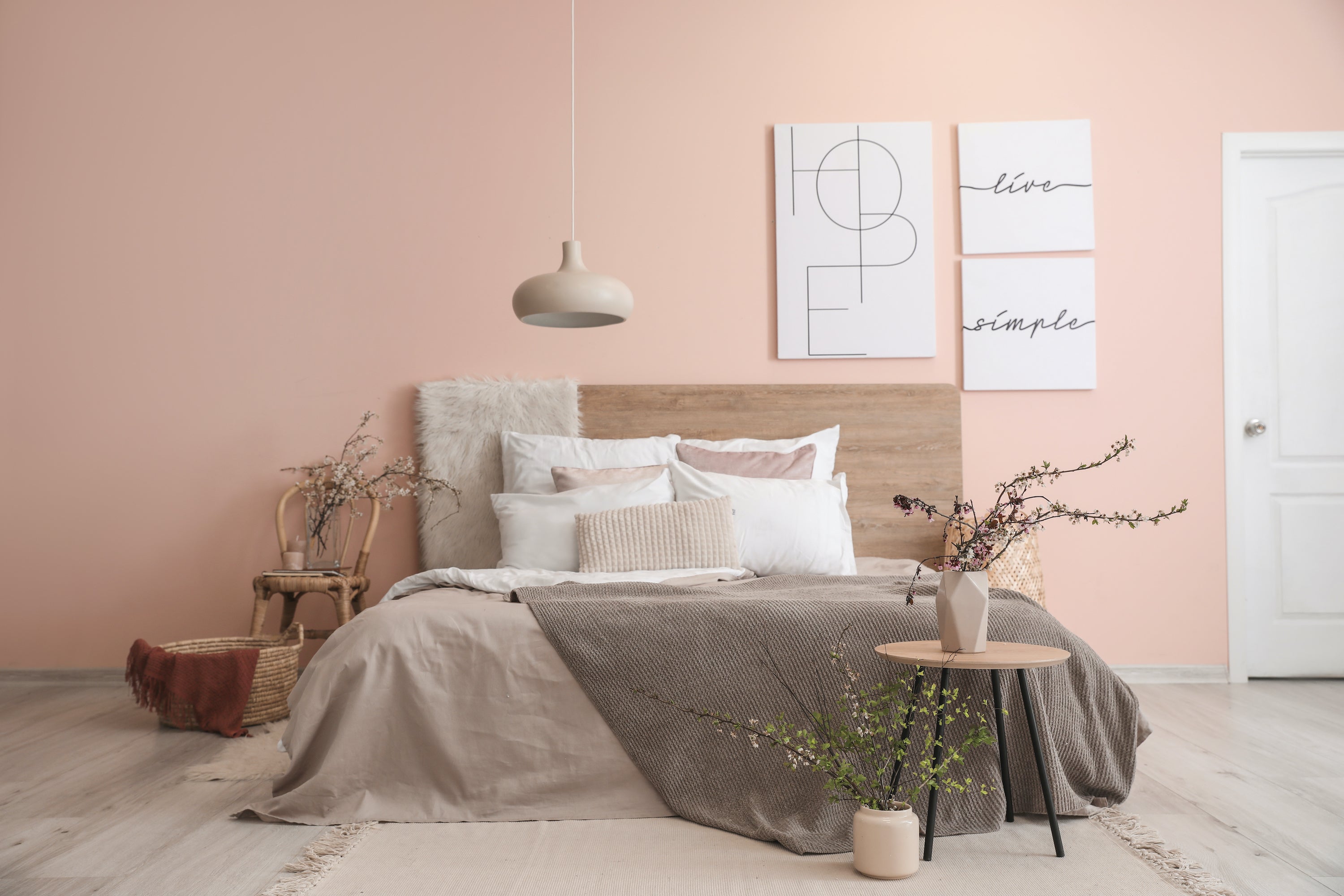 Roze in de slaapkamer Casa Dormi