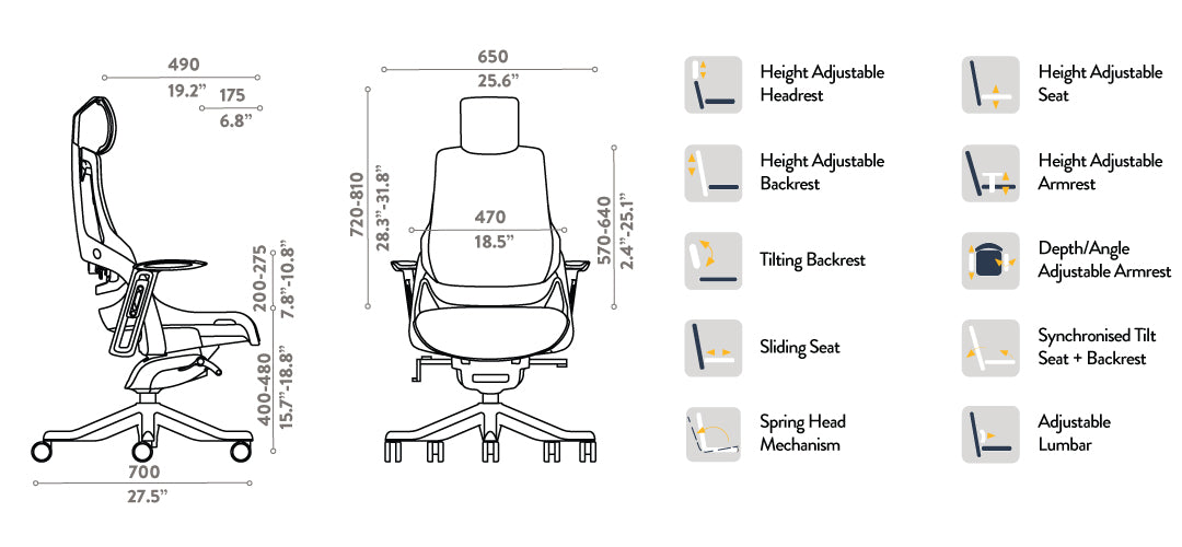 fully adjustable ergo chair