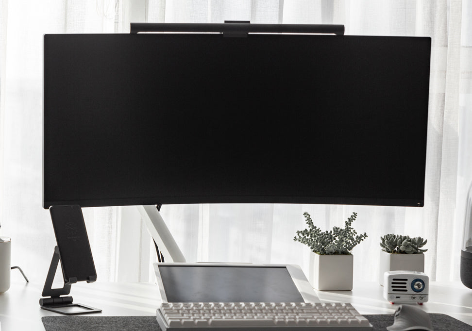 Monitor Light Bar with RGB Backlight, Flat/Curved Screen Bar Reduce Eye  Strain Monitor Lamp USB