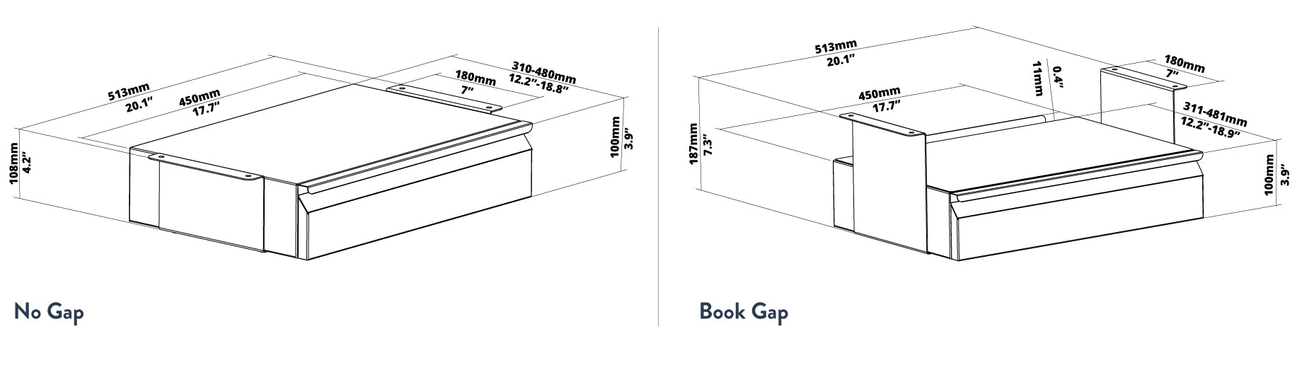 under desk drawer diagram