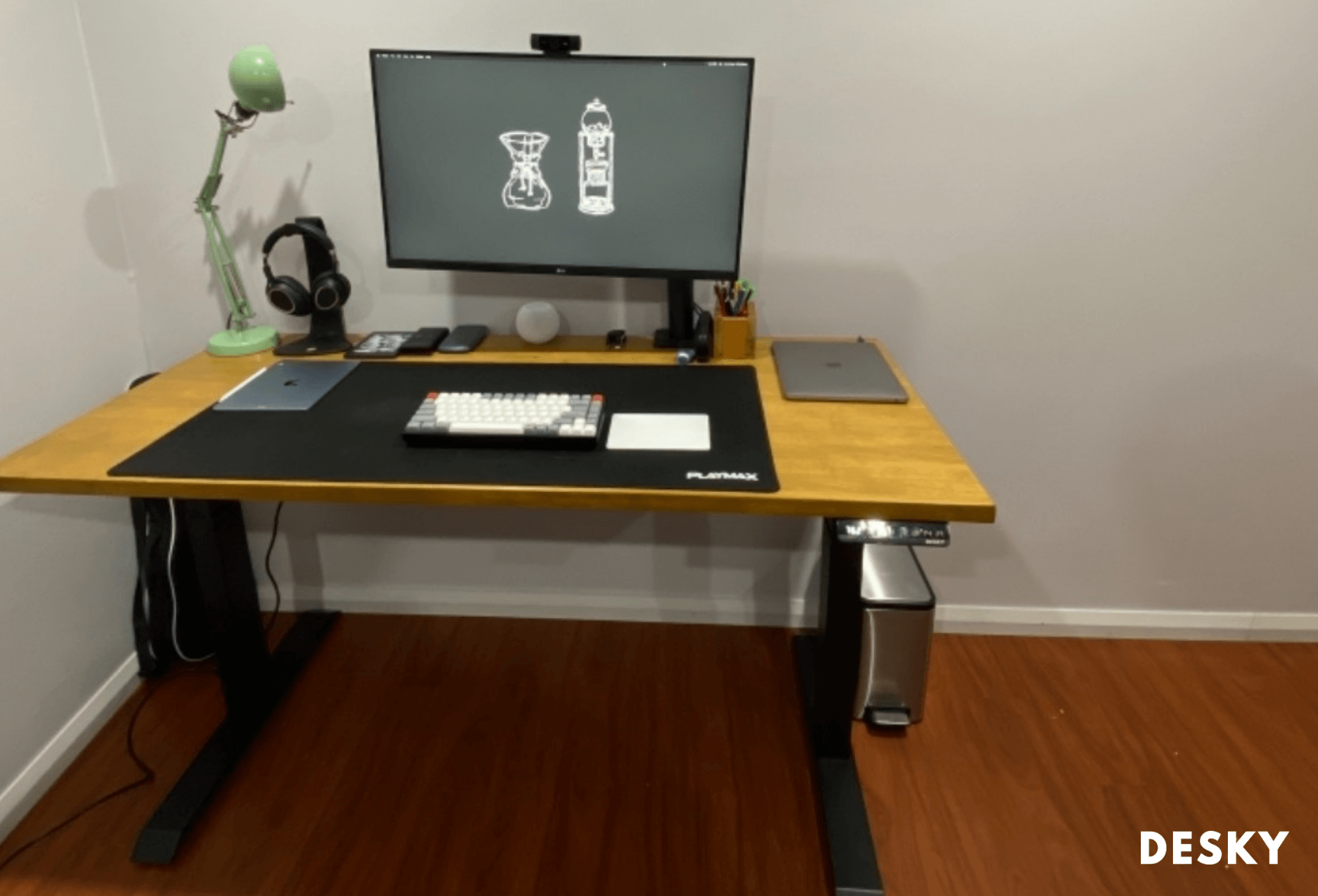 electric adjustable single sit-stand desk