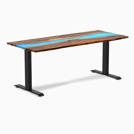 Desky Zero Resin Hardwood Office Desk Image 1