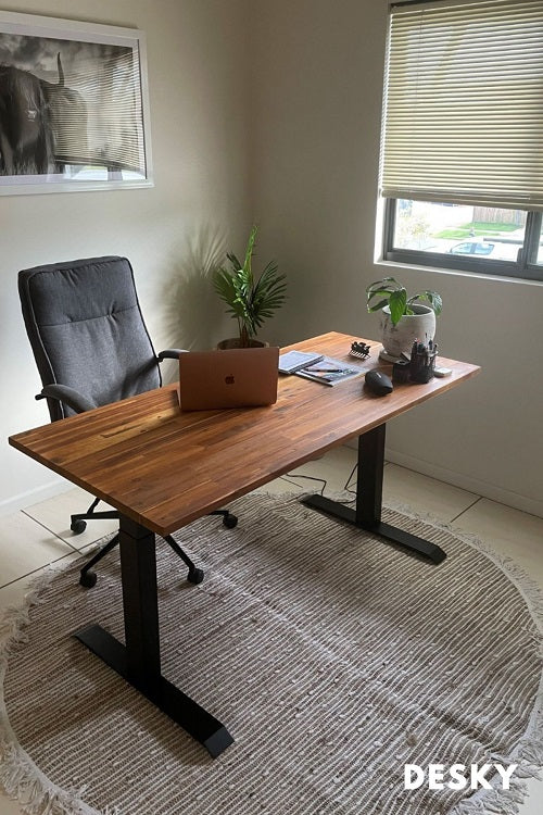 home office sit stand desk