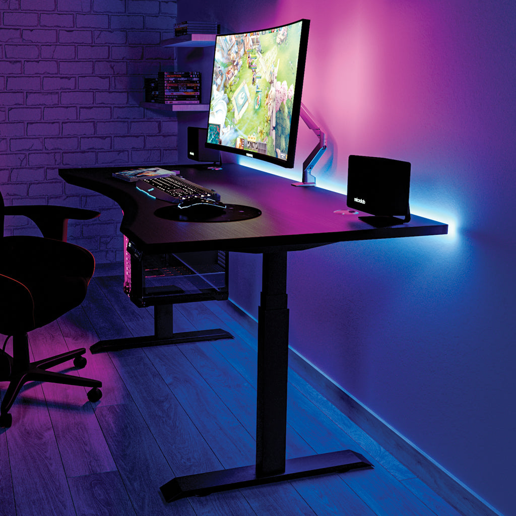  Gaming Rig Standing Desk with RGB