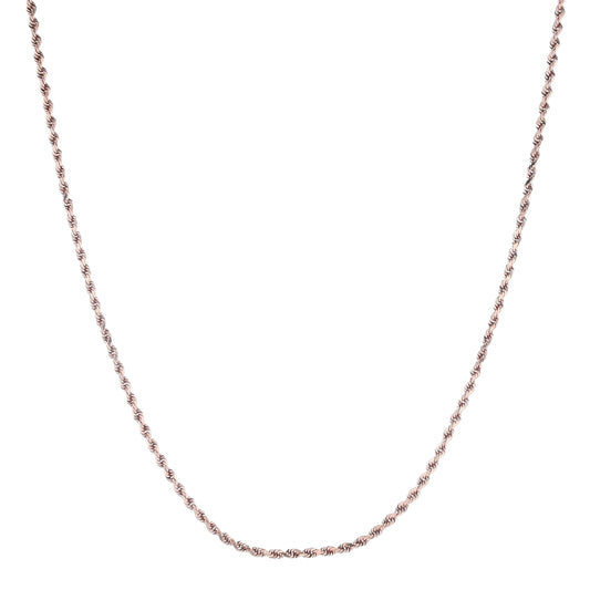 Estate 14krose Necklace Rope Chain 1.5mm With Barrel Clasp 30 – Smyth  Jewelers