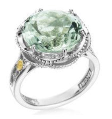 bright and exquisite Prasiolite ring