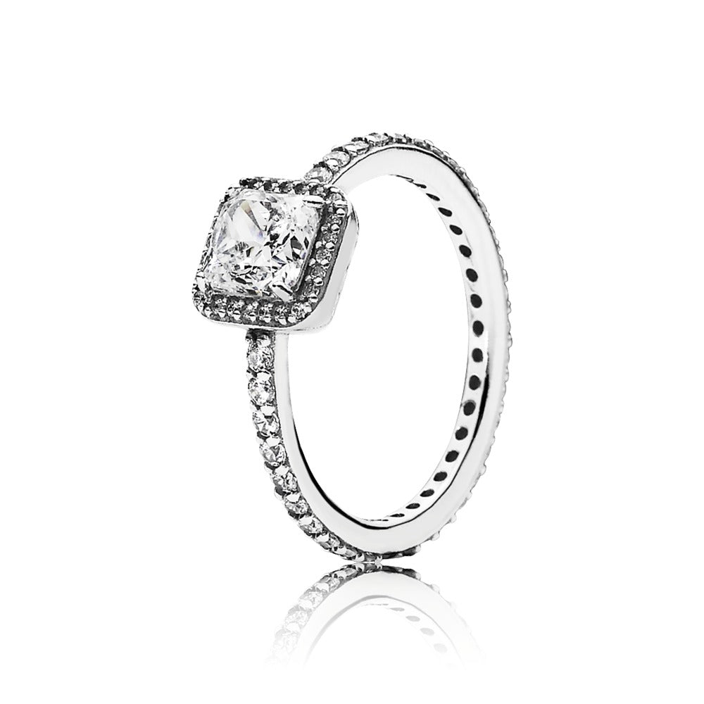 pandora ring square diamond