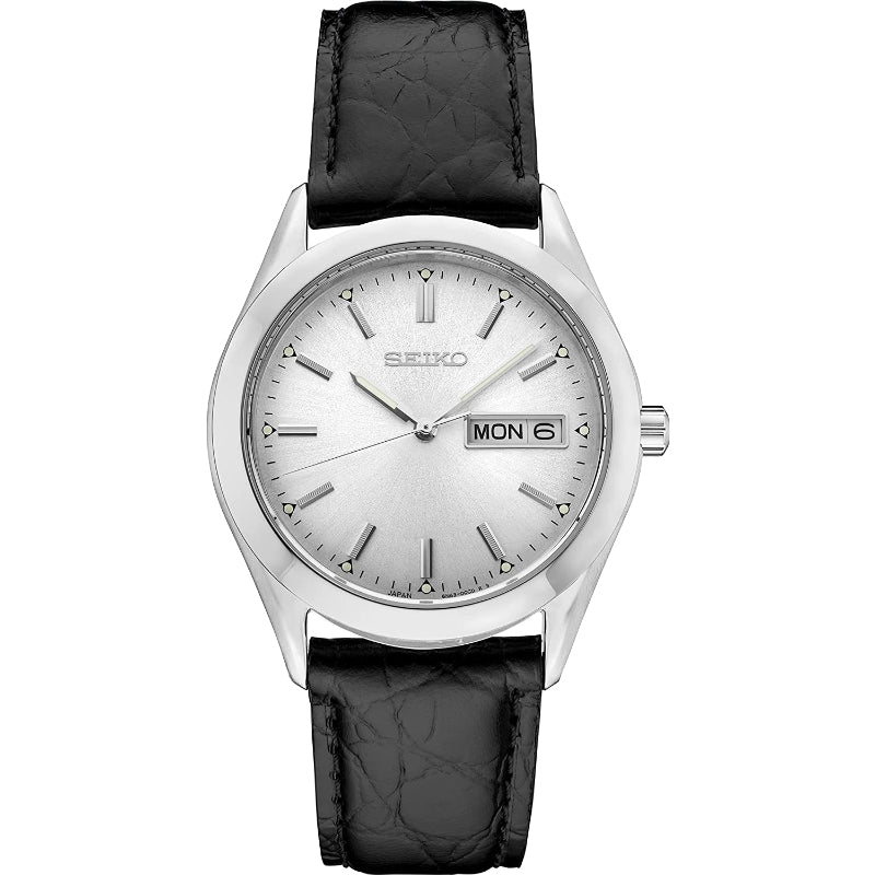 Seiko Essentials Collection Silver Dial With Day/Date Quartz SUR365 – Smyth  Jewelers