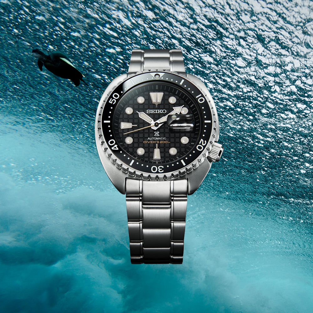 Seiko Prospex Collection 45mm Black Patterned Dial Diver Automatic SRP –  Smyth Jewelers