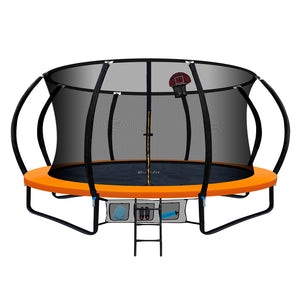 Everfit 16FT Trampoline With Basketball Hoop - Orange
