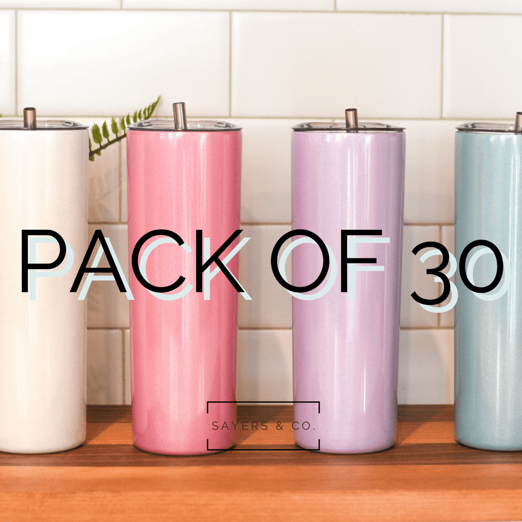 25-Pack Deal! 20 oz. STRAIGHT Sublimation Blank Tumblers [Not