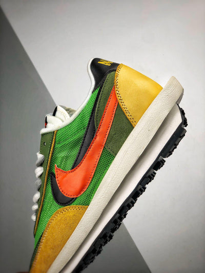 nike sacai green orange