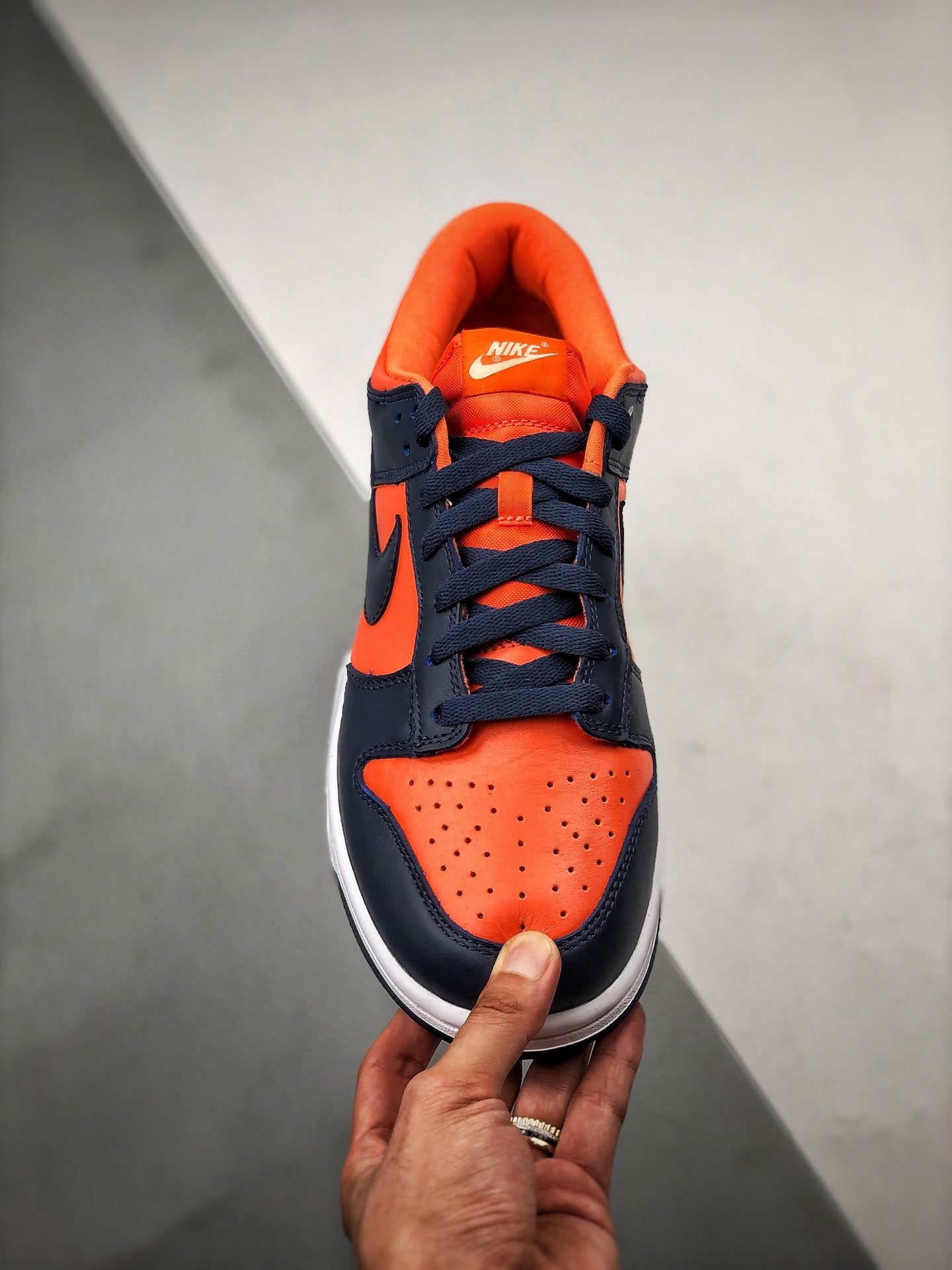 nike dunk low university orange marine