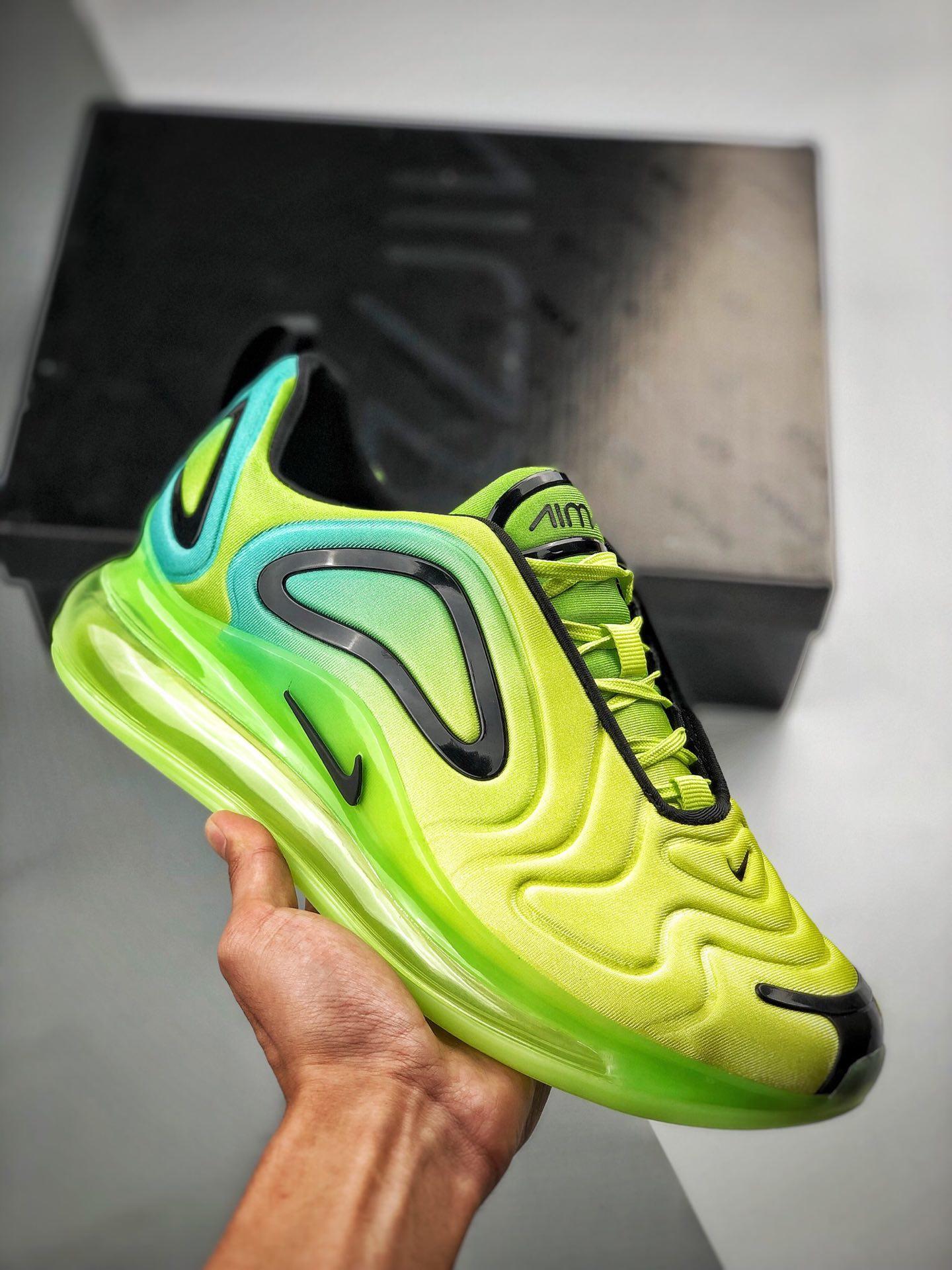 lime green nike air max 720