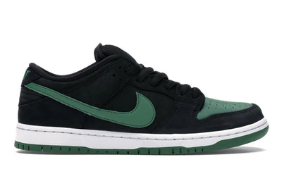 nike sb dunk low pro green black white