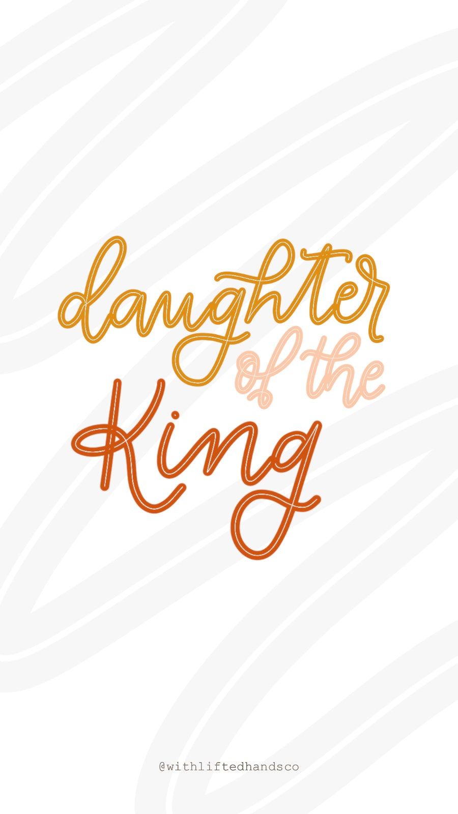 Daughter of the king Christian phone illustration 