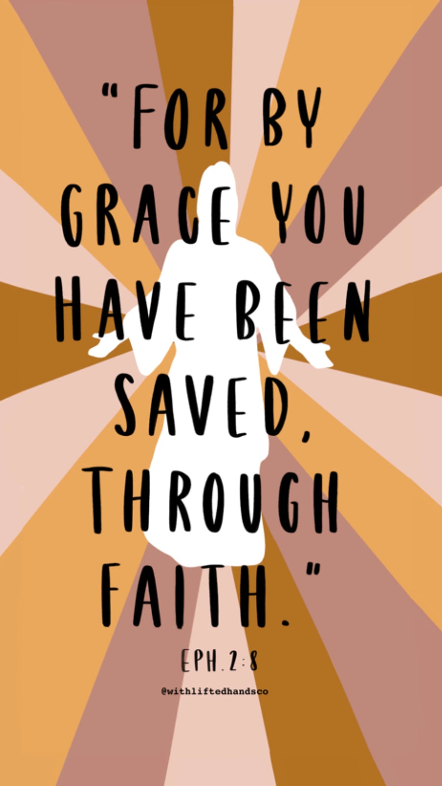 By Grace Through Faith Phone Wallpaper