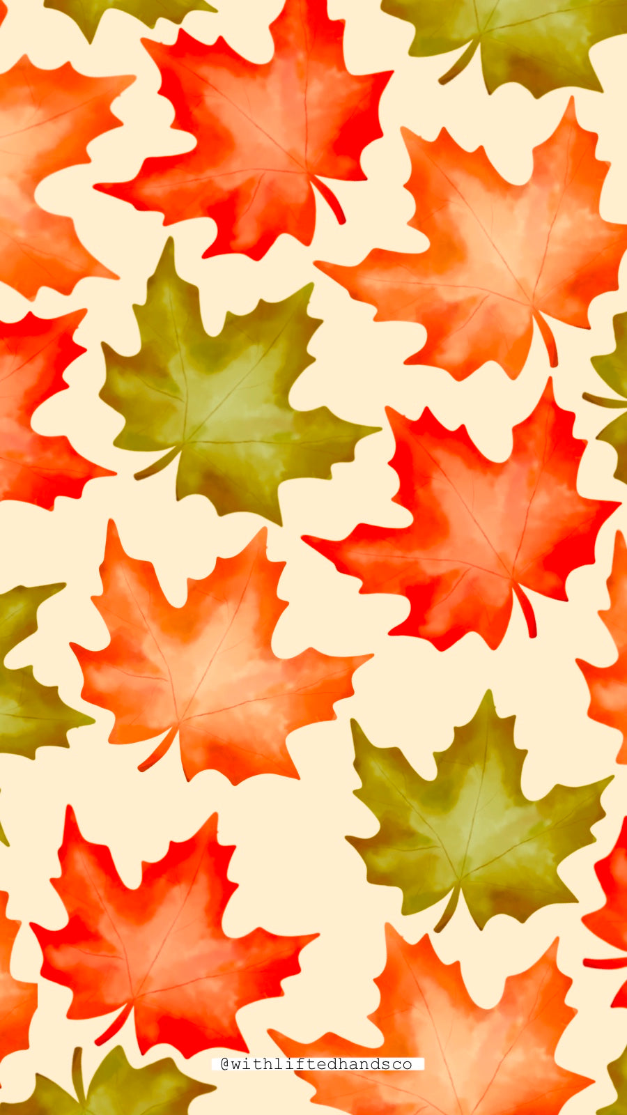 Maple leaves fall phone wallpaper