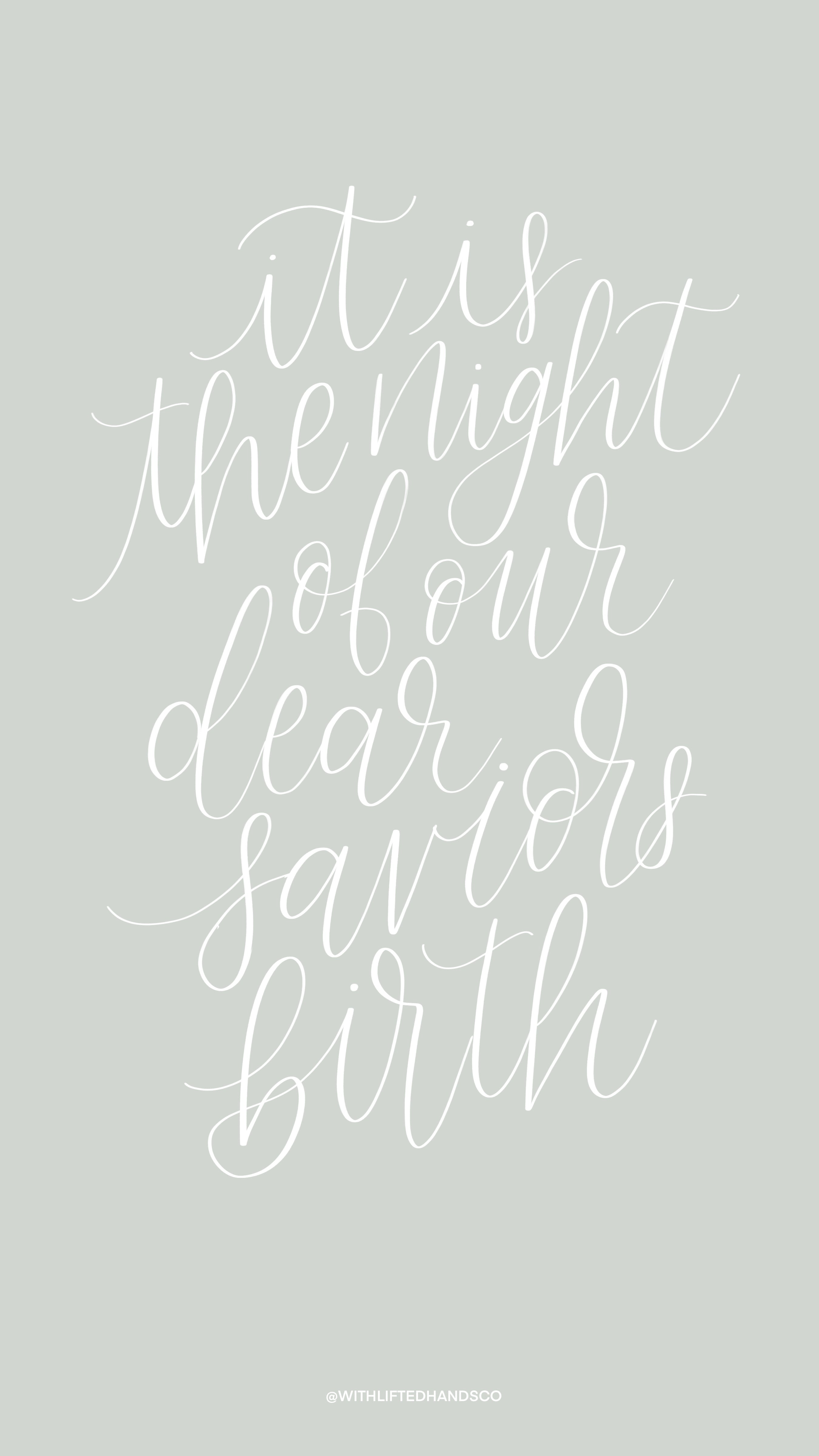 Oh holy night lyrics illustration 