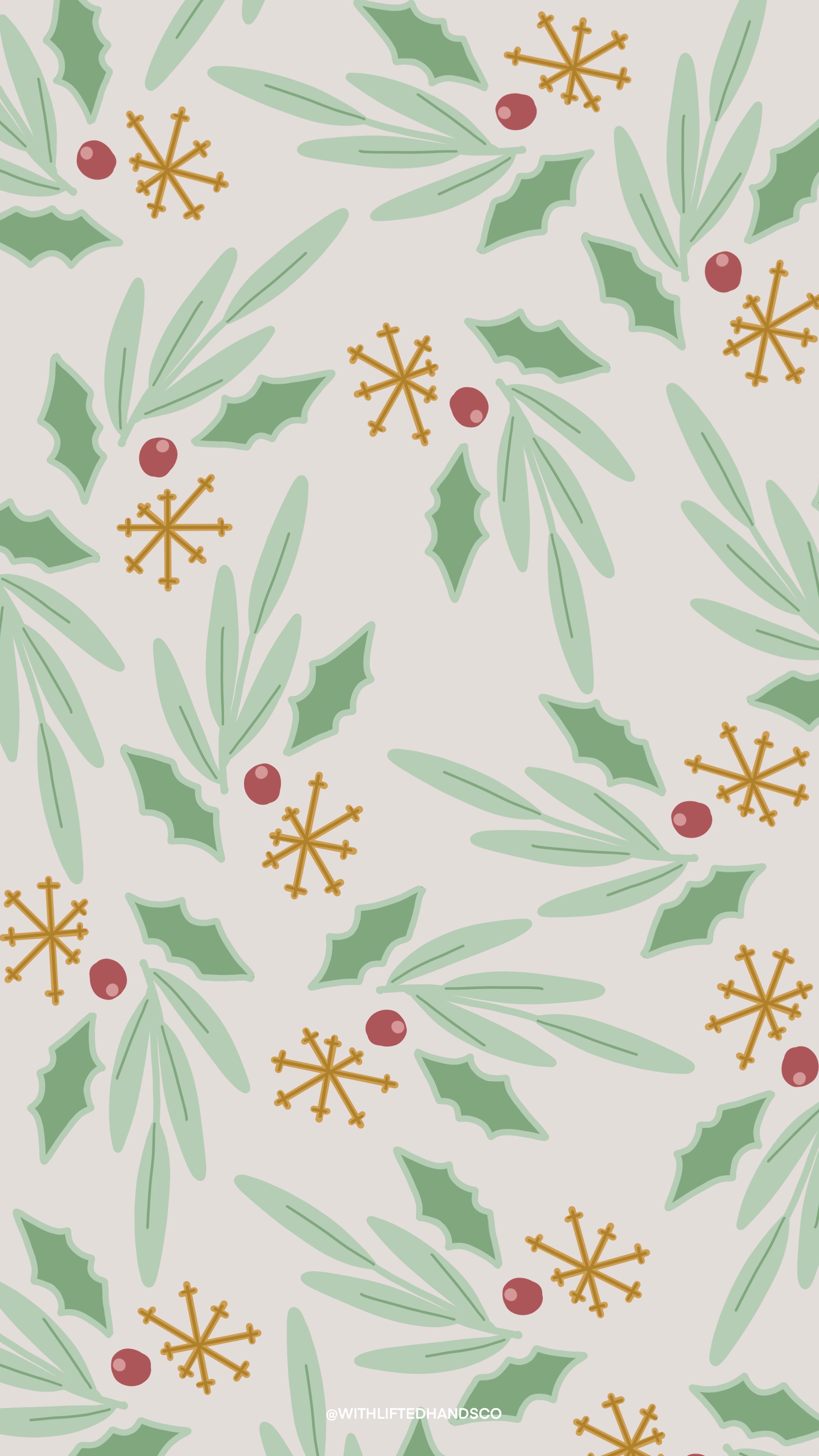 Mistletoe Christmas illustration