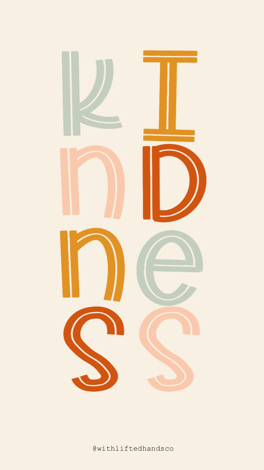 Kindness Colorful wallpaper