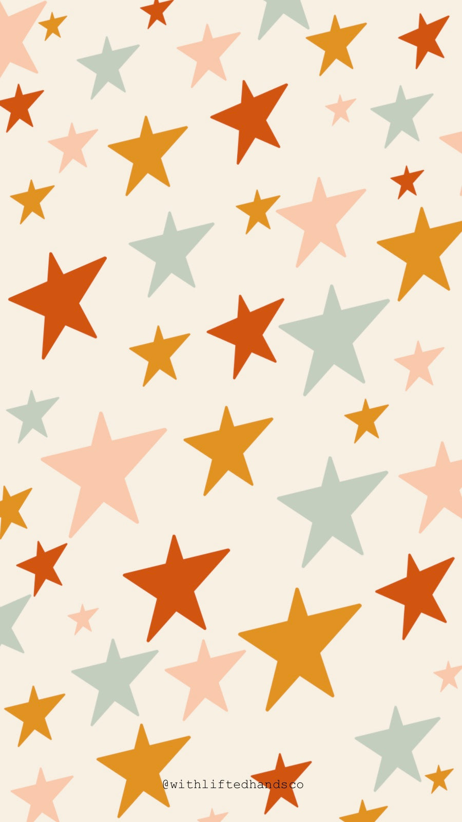 Colorful Stars Design for Phone Wallpaper