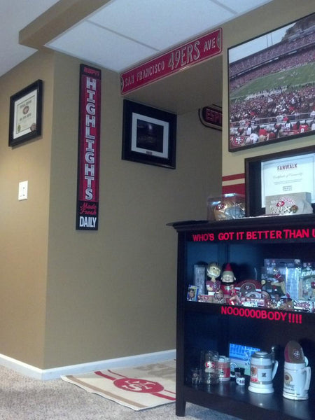 The Ultimate 49er Faithful Man Cave — Man Cave Authority