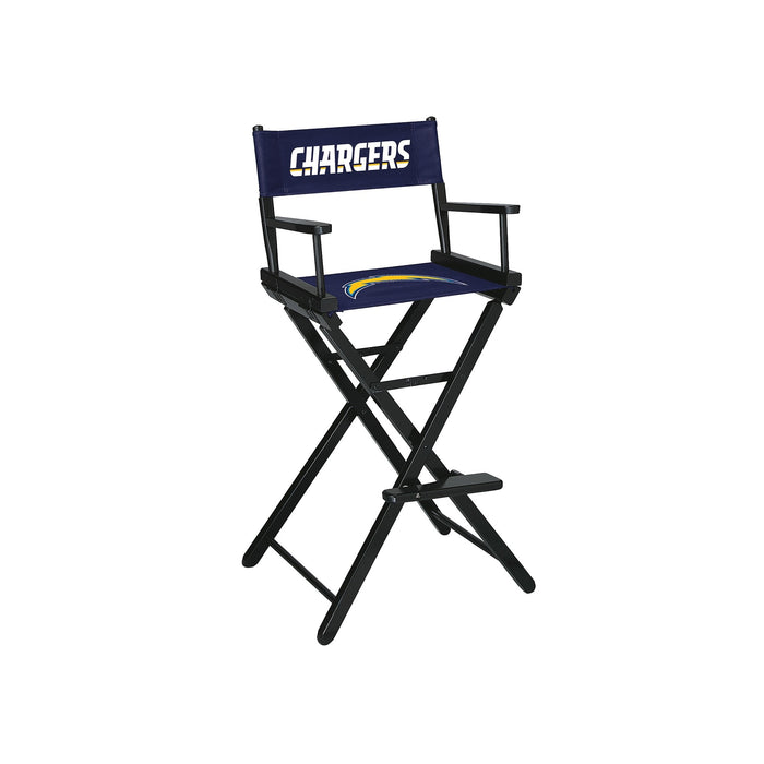 Los Angeles Chargers Bar Height Directors Chair | Man Cave Authority | IMP 100-1036