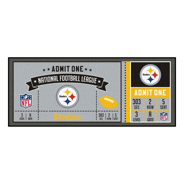 Pittsburgh Steelers Ticket Runner Fanmats Sports Licensing