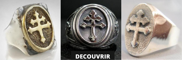 anillo de la croix de lorraine-anillo royale