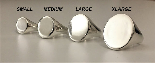 anello con sigillo in argento personalizzato