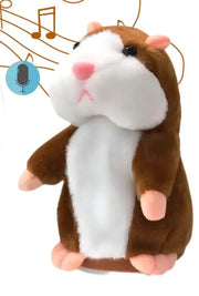 Talking Hamster Brown Plush Talks Mocks You