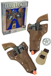 Texas Ranger Double 12 Shot Ring Cap Guns Set | poptoptoys.