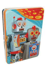 Two Robots Team Tin Box by Coelacanth | poptoptoys.