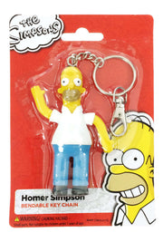 Homer Simpson Key Ring Bendable NJ Croce | poptoptoys.